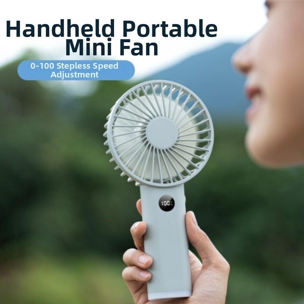 3600mAh Mini Fan Rechargeable USB Hand Fan Portable Handheld Fan Office Use