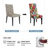 4/6pcs Stretchy Dining Chair Covers with Floral Print - Removable & Machine Washable Slipcovers for Living Room Restaurant Decor