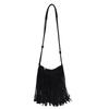 Tassel suede bag women's new women's bag simple and popular women's shoulder bag simple messenger bag