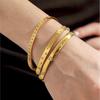 Inlaid Shiny Zircon Openable Bracelet In Stainless Steel 18k Gold Plated Waterproof Non Tarnish Luxury Bracelets For Women