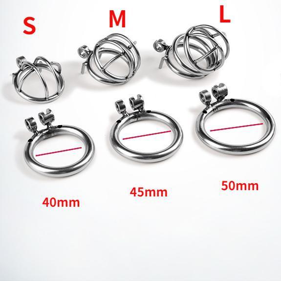 Stainless Steel Chastity Cock Cage S/M/L
