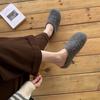 Fashion Fall/winter 2025 Women's Warm and Casual Thick-soled Anti-slip Slippers Retro Style Wear-resistant Flat-bottomed Baotou Mop