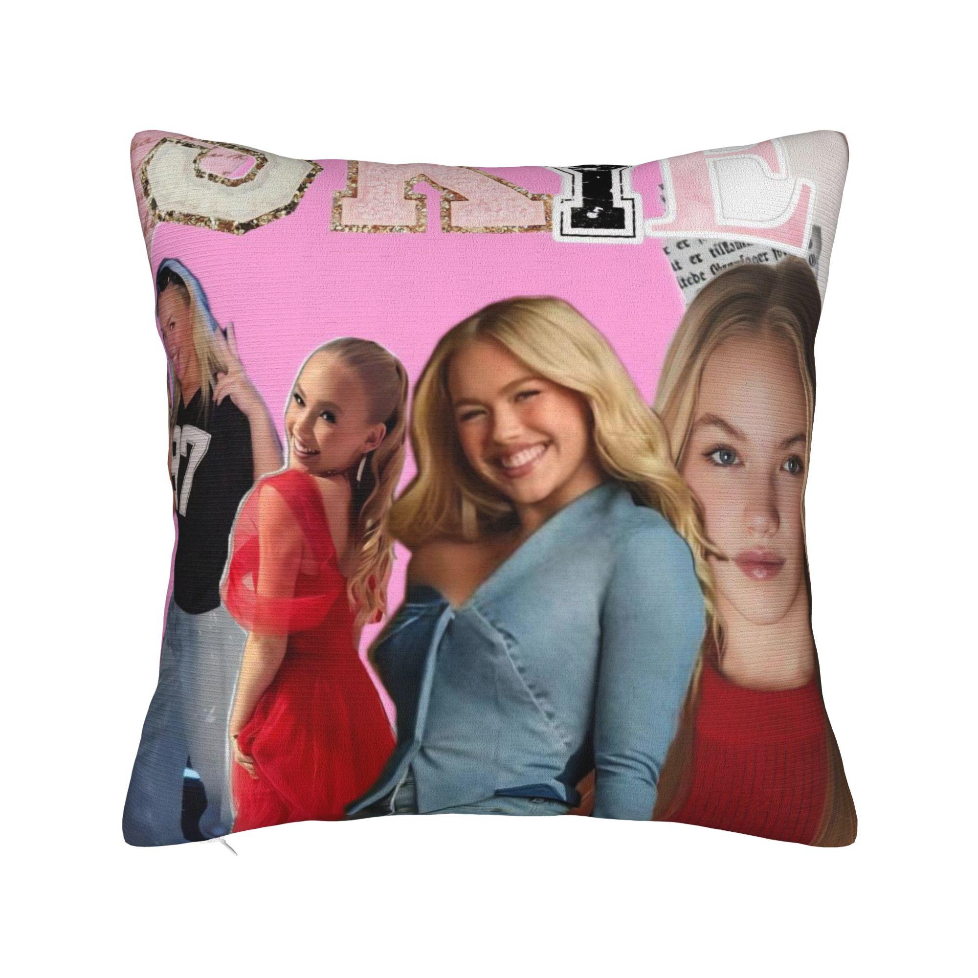 

Decorative Pillow Covers Freya Skye Singer Tour 2026 Merchandise Sofa Throw Pillow Case Cover Zipper Multi Size 12x12Inch