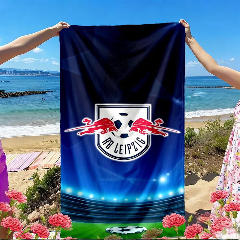 RB Leipzig Print Beach Towel, Versatile Lightweight Absorbent Beach Towel for Pool Surf Yoga Bathroom, Perfect Birthday Holiday Gift