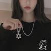 Retro Six-Pointed Star Hip-Hop Long Sweater Necklace - Trendy 2022 Women’s Chain