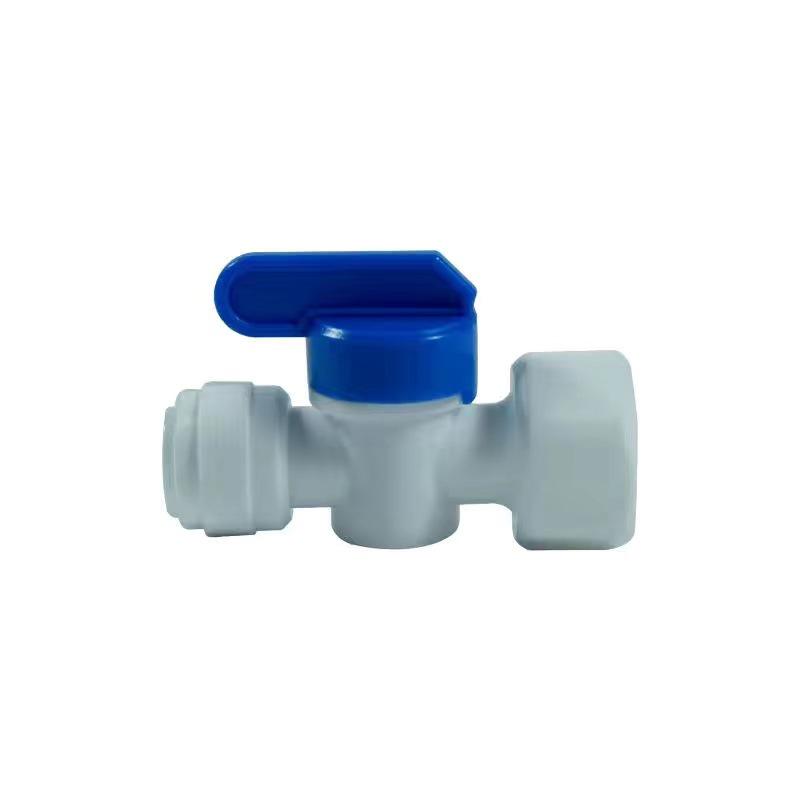 Quick Connect Ball Valve: 1/2'' To 1/4'' Threaded Water Purifier Switch