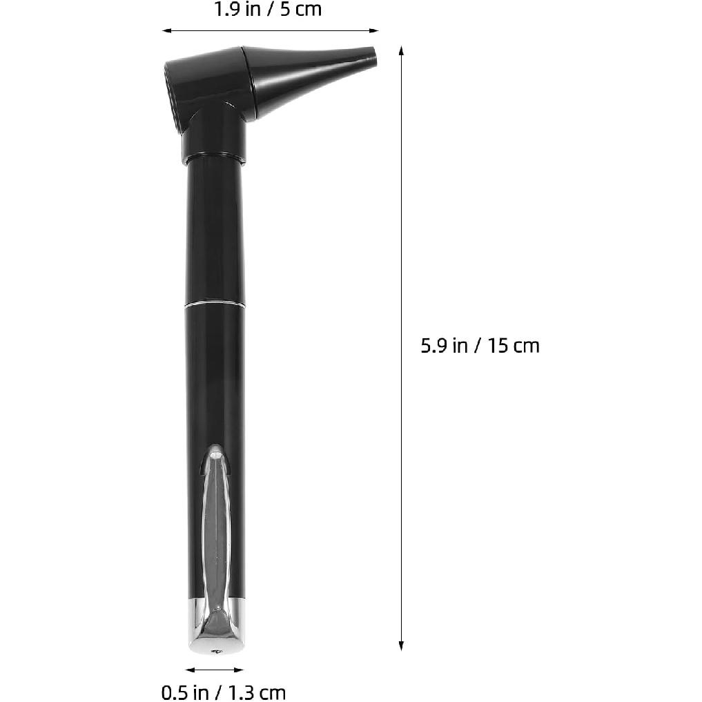 Healifty Medical Diagnostic Otoscope, Ear Care Ear Scope Magnifying Lens Clinical Penlight Flashlight Ear Care Set 2pcs