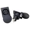 5/20Pcs XLR Female Socket Panel Mount Audio Video 3Pins XLR Connector with Protecting Cover