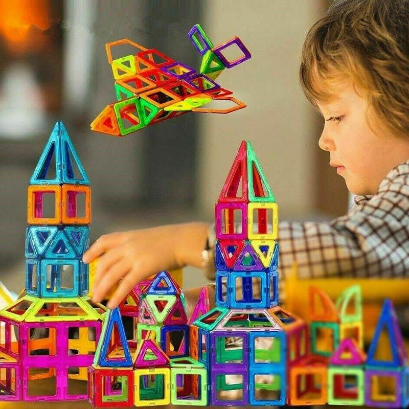 Magnetic 3050100pcs Building Blocks Construction Educational Kids Magic Toys