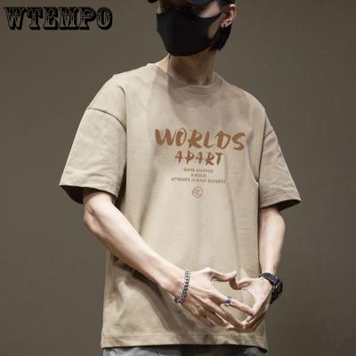 Brand Summer Trend Cotton Loose Simple Tops Men's Youth Short-sleeved T-shirt Soft and Comfortable Breathable Couple Pullovers