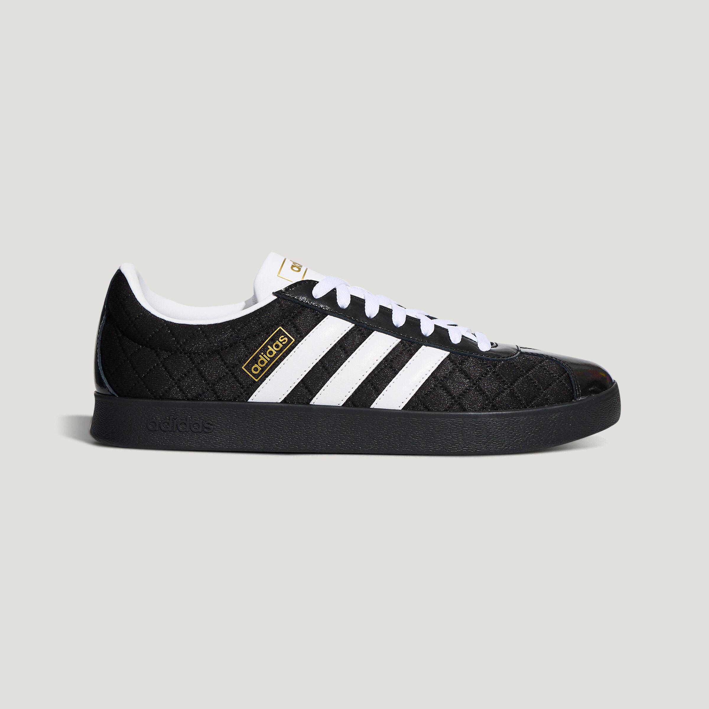 Adidas VL Court German Army Trainers Unisex Low Top Black/White/Gold 35.5