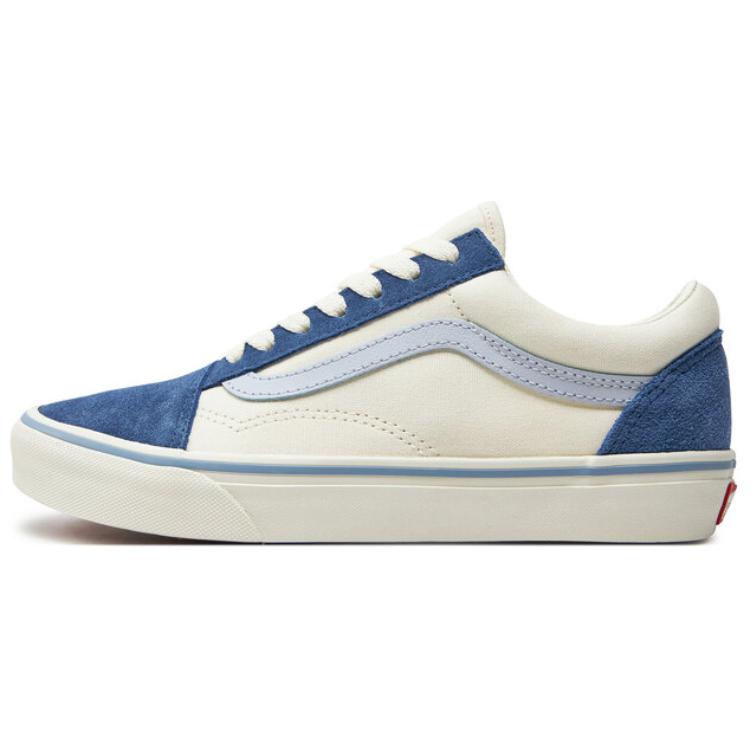 Vans Old Skool Series Comfortable Versatile Low Top Skate Shoes Women Sneakers Blue VN000CR5BLU1