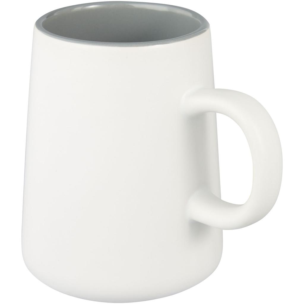 Glass "Joe" 450 ml ceramic mug White