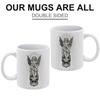 11oz Weiße Keramiktasse mit glänzender Oberfläche und bedruckter Beschichtung, Hitzebeständige Tasse für Kaffeepausen und täglichen Getränkekonsum