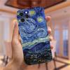Vincent Van Gogh Notte Stellata fiore Custodia per Telefono Per iphone 13 12 11 Pro Max Mini X XR XS 8 7 Plus Mona Lisa David Copertura Morbida