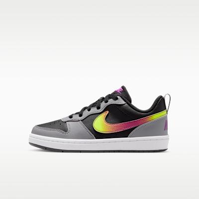 Nike Court Borough Synthetic Leather Low top Kids Skateboarding Shoes 36