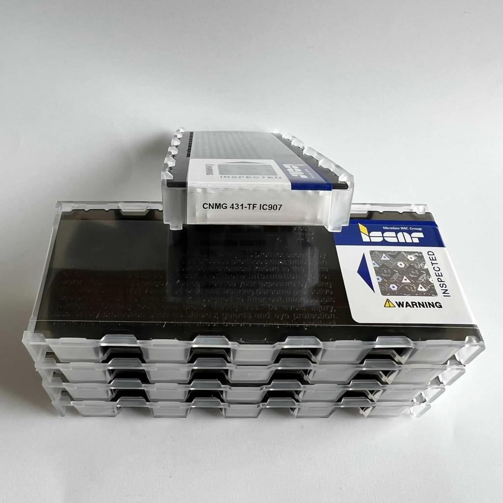 ISCAR / CNMG120404-TF IC907 /Industrial indexable Carbide Inserts 10 PCS