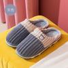 Autumn and Winter Couple Cotton Slippers for Female Home Use, Indoor Postpartum Warmth, Anti Slip Plush Home Furnishings, Cotton Slippers