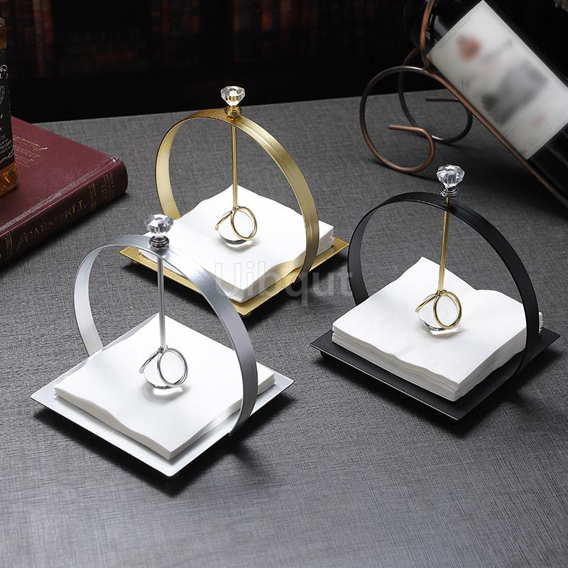 Western restaurant table napkin holder Elegant tissue holder Commercial napkin holder for hotels Creative desktop paperweight