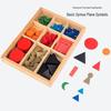 Montessori Kindergarten Curriculum Sprachpuzzle: Grundlegende Grammatiksymbole Lehrmittel