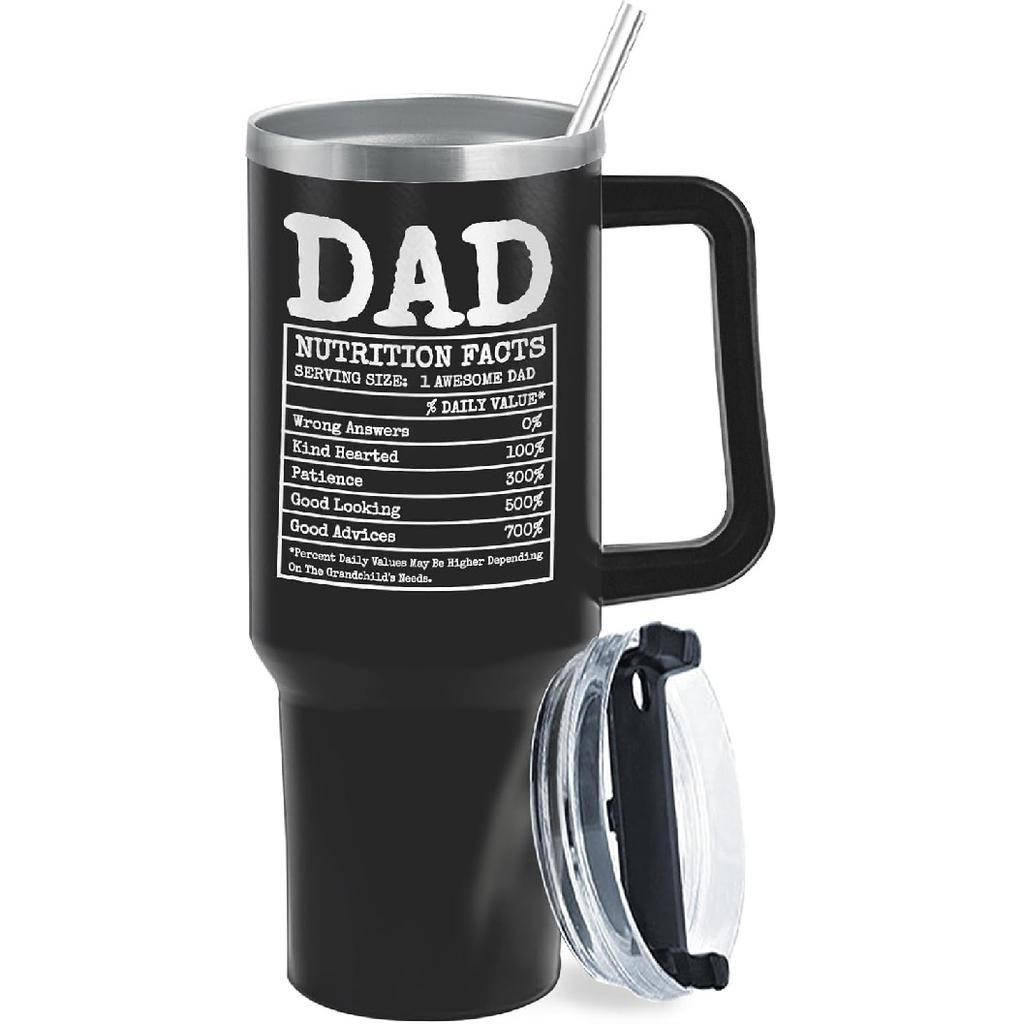 Good Gifts for Dad Who Has Everything,dad Est 2025 Insulated Coffee Tumbler for Dad 40 oz, Best Gifts for Father In Law