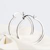 Huitan  Color Big Circle Earrings with Dazzling CZ Fashionable Ear Hoop Earrings for Women Temperament Female Jewelry