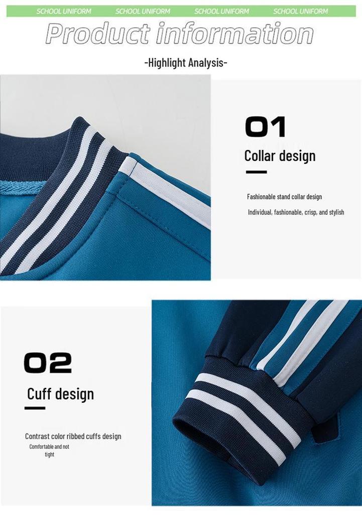 Academy Style Junior High School Uniforms: Autumn Jacket & Spring Sports Set