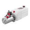 6 L Hydraulic Power Unit, Single Acting Dump Trailer Pump, 22 MPa Max Relief Pressure & 3.4 L/min Flow Rate, DC 12V Hydraulic Pump with Metal