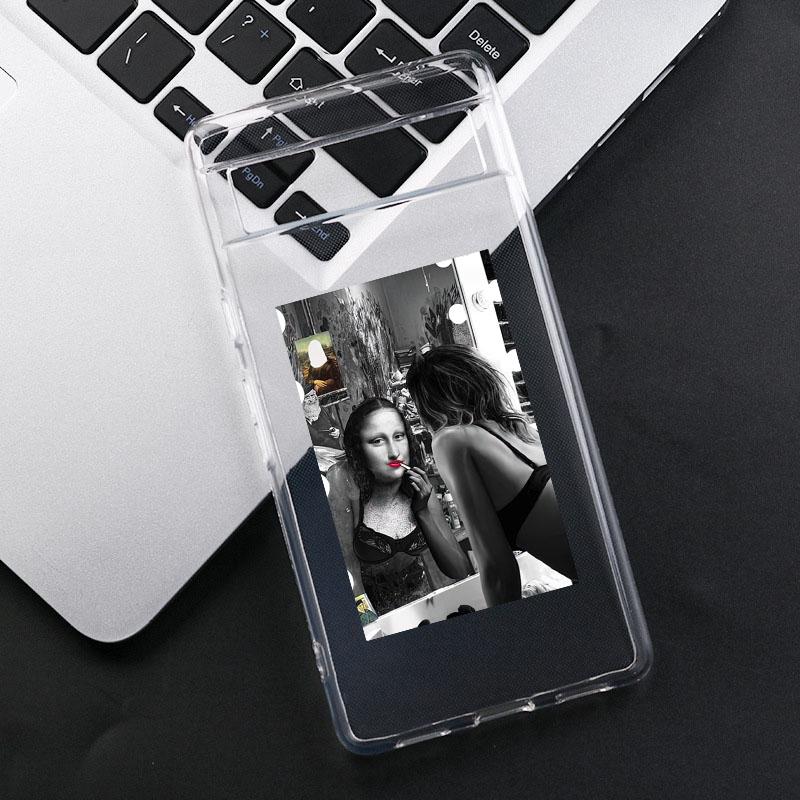 

Aesthetic David Mona Lisa Phone Case For Google Pixel 9 Pro XL 8A 8 Pro 8 7 6A 5G Funny Great Art Clear Soft TPU Cover Fundas Pixel 6