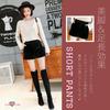 Slow and Mellow Velvet Shorts with Elastic Korean and Beautiful Sizes Hot Half Loose Stylish Women's High-Waisted Waist, Style, Leg-Lengthening Legs,