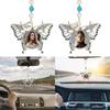 Stylish Silver Butterfly Shaped Car Interior Accessory Sublimation Blank Rearview GlassesPendant Auto Auto Hangings