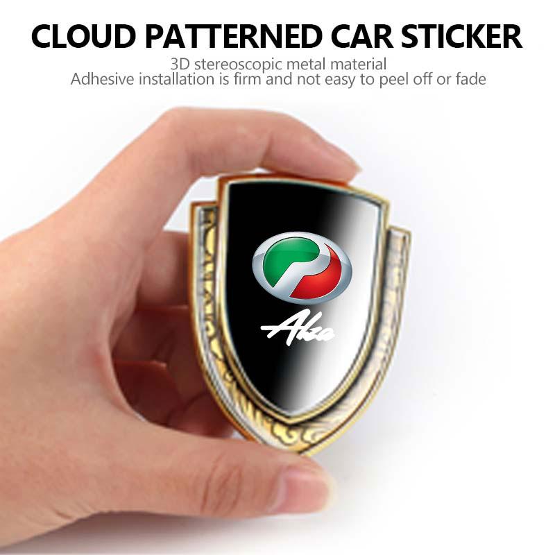 Cloud Design Car Badge Aluminum Alloy Auto Trunk Decal Sticker For Perodua Alza Myvi Viva Axia Bezza Kembara Ativa Kancil Kelisa