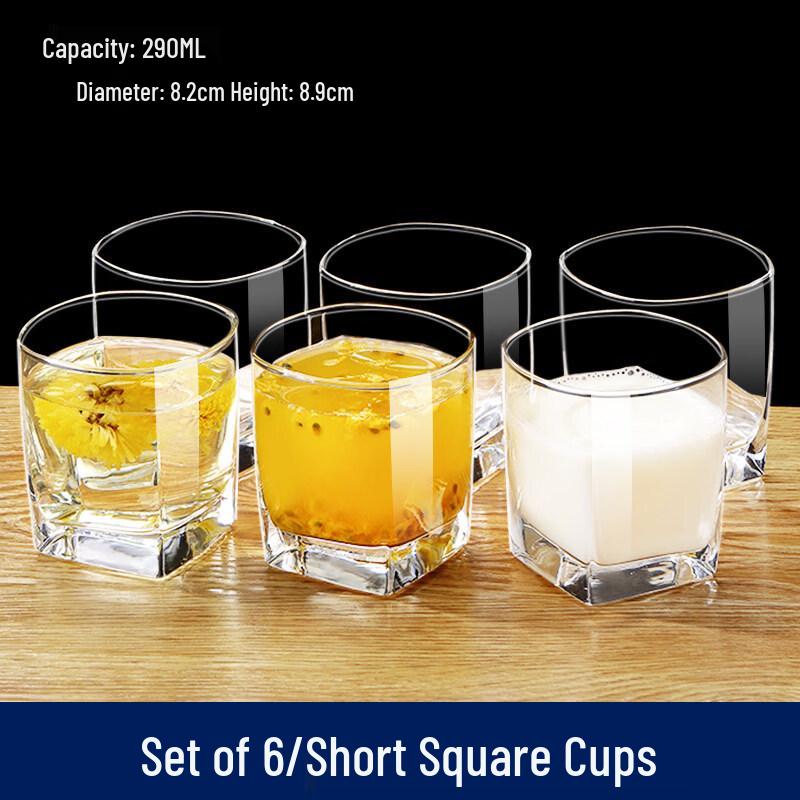 ZISIZ Heat-Resistant Glass Water Cup