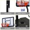 Portable 10ft Basketball Backboard Hoop Set Professional Outdoor Freestanding Basketball Stand with Wheels for Adults and Children