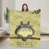 Cartoon Funny Cute T-Totoros Blanket Cover  Plush Throw Blanket Home Couch Printed Lightweight Bedsprea,