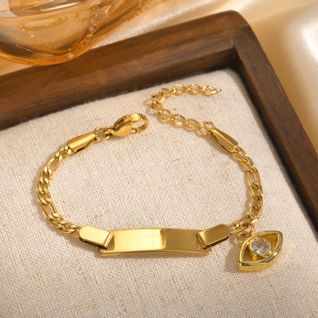 Personalize Baby Bracelet Anti Allergy Stainless Steel Custom Name ID  Newborn Infant Baptism Bracelets Love Gifts