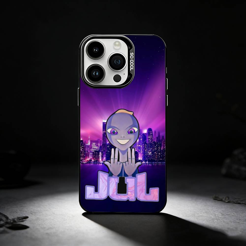 Rapper J-JuL C'est Pas Des Lol Phone Case For iPhone 17,16,15,14,13,12,11 Plus,Pro Max,XS,Colored silver phone case