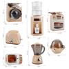 Simulation Electric Kitchen Toys Appliances Pop-up Toaster Microwave Oven Washer Dryer Mixer Blender Set Coffee Maker for Kids