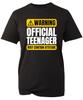 Warnung Offizielles Teenager-T-Shirt Teenager Jungen Mädchen Geschenk zum 13. Geburtstag