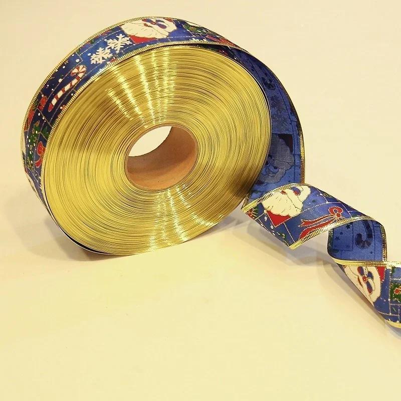 1pcs Christmas Decoration Ribbon Christmas Tree Decoration Ribbon Tie Gift Box Decoration Ribbon