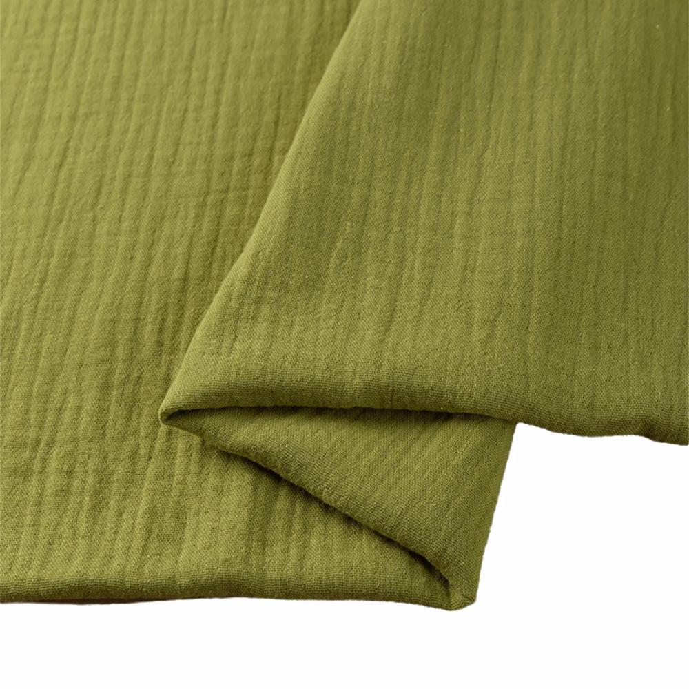 

Full Cotton Double Gauze Cotton Fabric Double-Layer Double Fabric Cotton Gauze Fabric Home Decor зелений