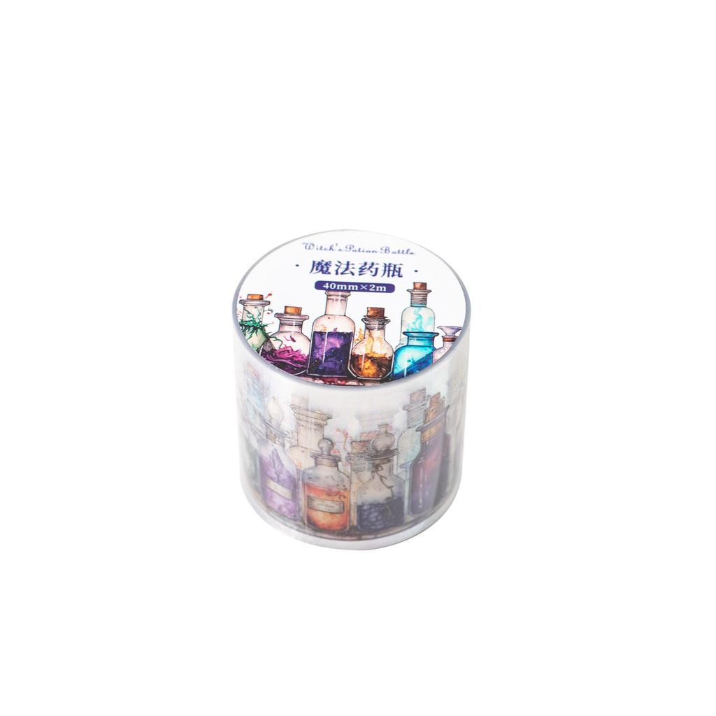 1pcs/1lot Decorative Adhesive Tapes Witch's Potion Bottle Junk Journal DIY Paper Japanese Masking Scrapbooking Stickers