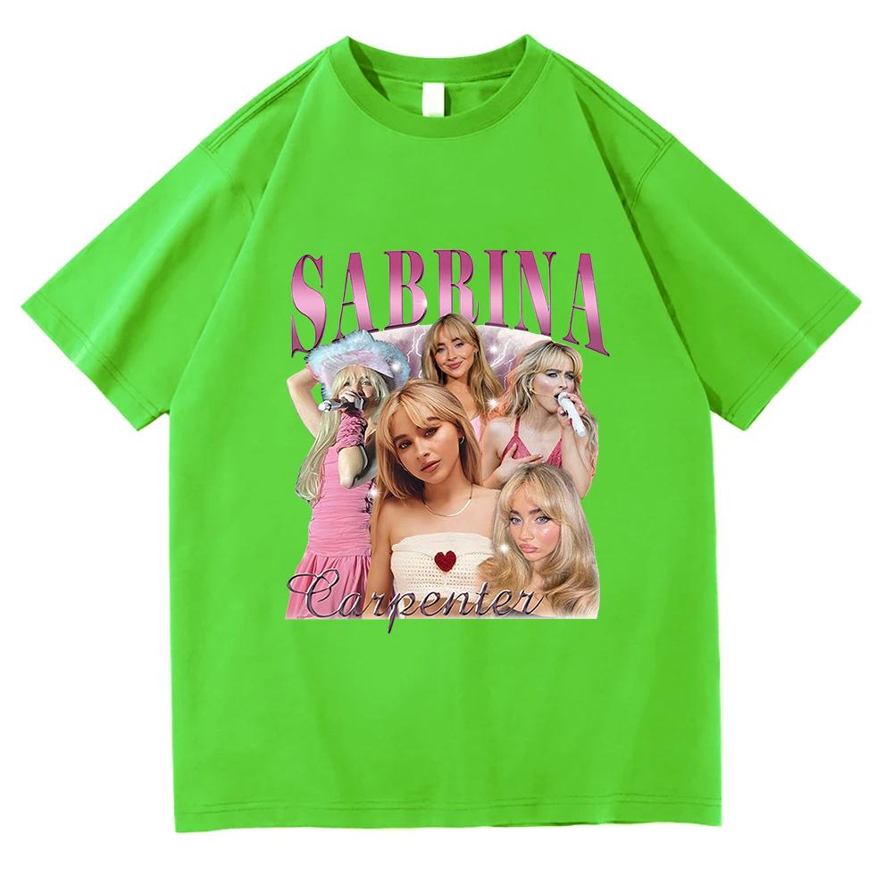Sabrina Carpenter Short n' Sweet Album T Shirt Unisex/Women Clothing Harajuku Vintage Unisex Cotton Graphic T Shirts Kawaii Clothes