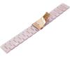 [Kai Tian] Stylish Resin Band 22mm Pink Watch Strap - Watch Band for Men and Women - Replacement Strap