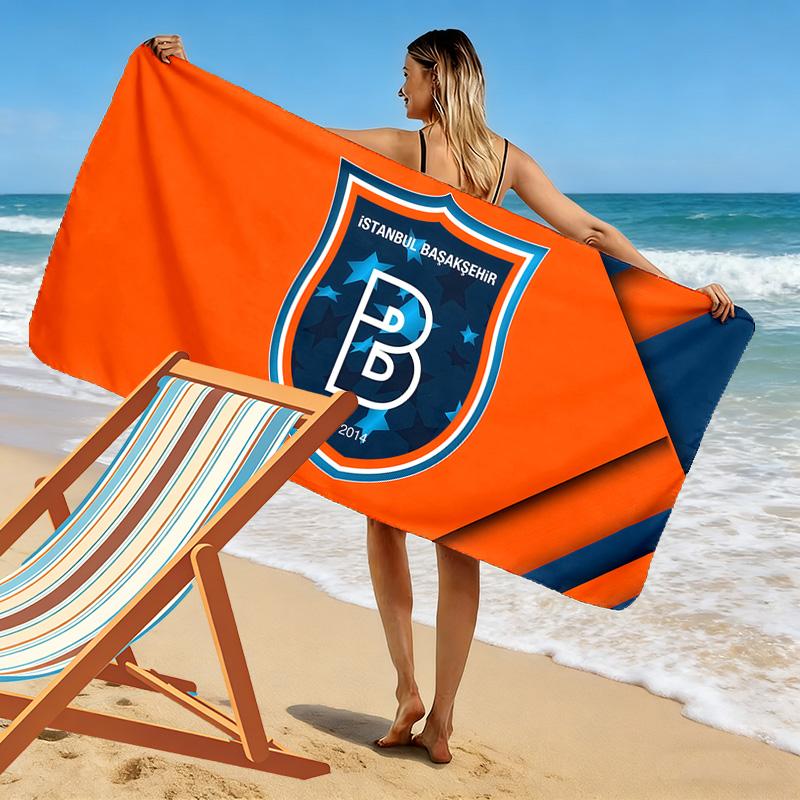 İstanbul Başakşehir Print Beach Towel, Large Soft Quick Dry Towel for Beach Camping Swimming