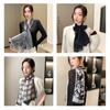New Korean Silk Scarf Women's Light French Polka Dot Scarf Sunscreen Headscarf Belt Decorative Scarf