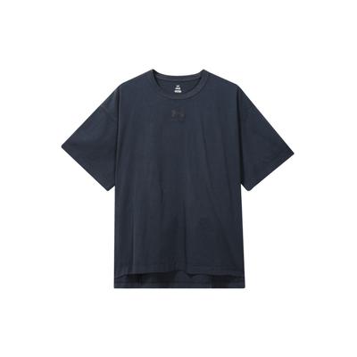 Solid Color Crew Neck Pullover Moisture Wicking Short Sleeve Drop Shoulder T-Shirt Men T-Shirts Charcoal 1387993-016