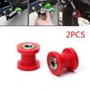 2Pc 8mm Red Chain Roller Slider Tensioner Wheel Guide For Pit Dirt Mini Bike ATV