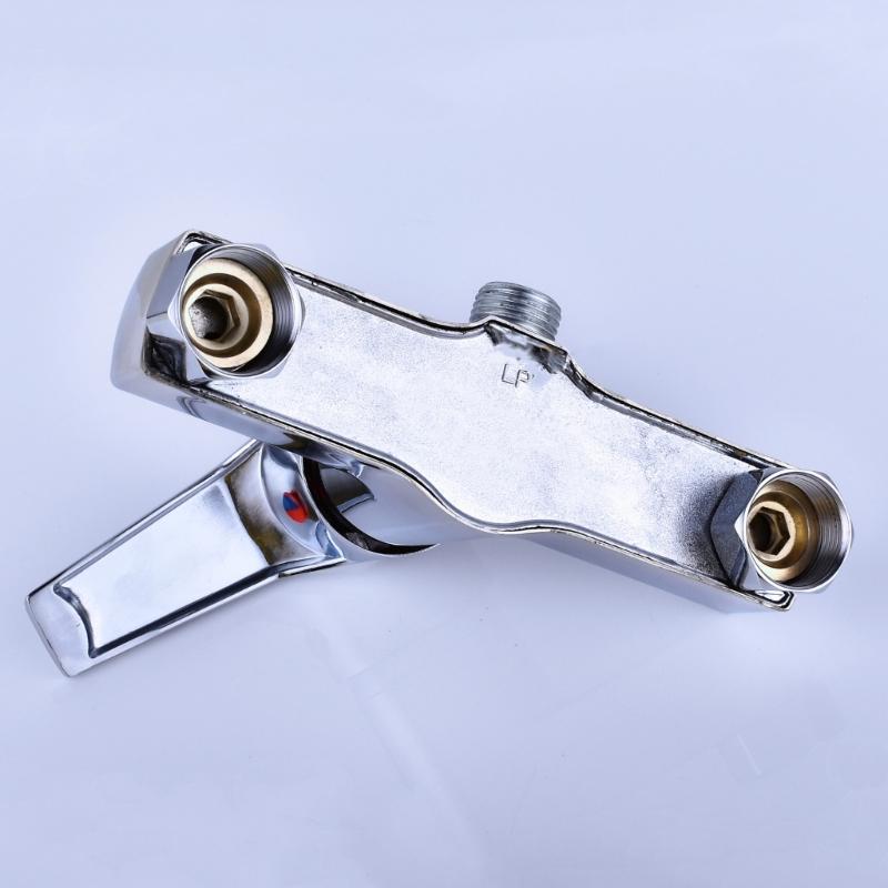 Single Levers Shower Faucet with Temperature Control Handle Elegant Wall Mount Shower Mixers Tap Bathroom Shower Mixers