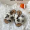 Fashion New Arrival Winter Warm Slides Sheepskin Sliders Women's Real Wool Fur Slippers Home Indoor Winter Shoes outdoor slippers